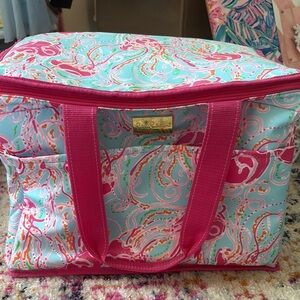 Lilly Pulitzer Paisley Cooler Bag in Pink and Blue